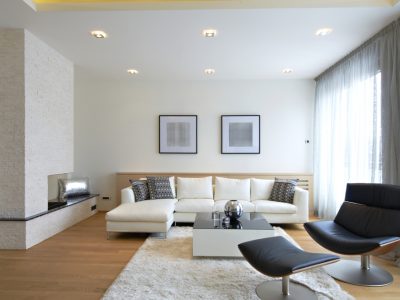 milieuvriendelijke spanplafonds en spanwanden in een cosy appartement
