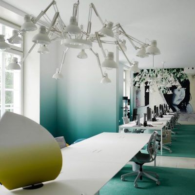 spanplafond en spanwand tension vivid villa kantoorruimte