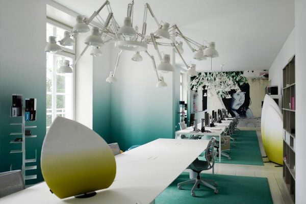spanplafond en spanwand tension vivid villa kantoorruimte