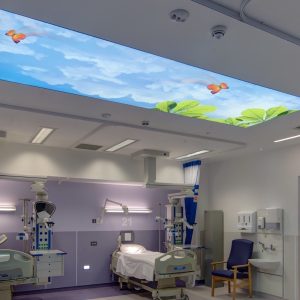 spanplafond spanwand lumina op de intensieve zorgen afdeling