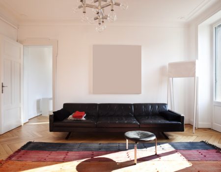 spanwand motion in een moderne woonkamer