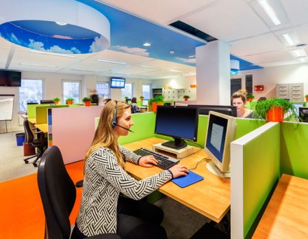 tension whisper akoestisch standaard spanplafond in een moderne callcenter spanplafond prijs